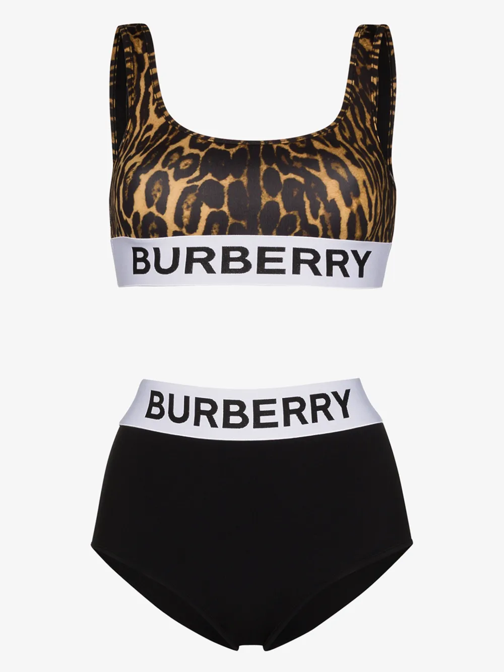 BURBERRY BURBERRY CONTRAST LOGO BAND BIKINI,802466514700602