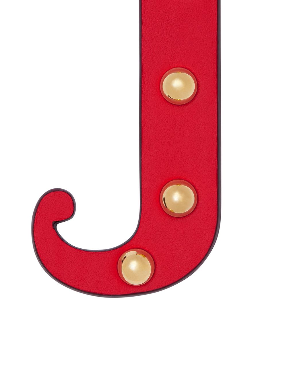 фото Burberry подвеска в виде буквы j с заклепками