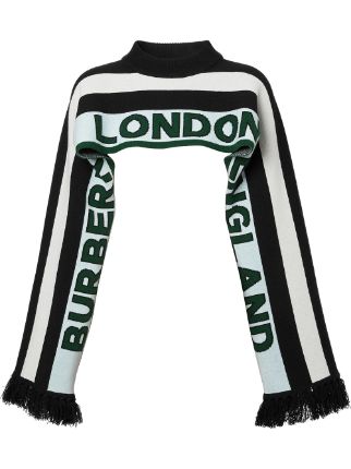 Burberry Logo Jacquard Capelet - Farfetch