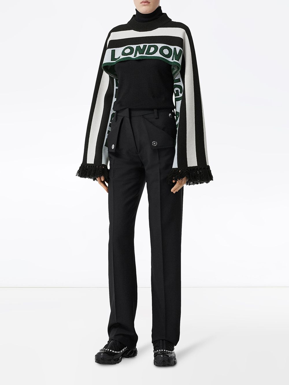 Burberry Logo Jacquard Capelet - Farfetch