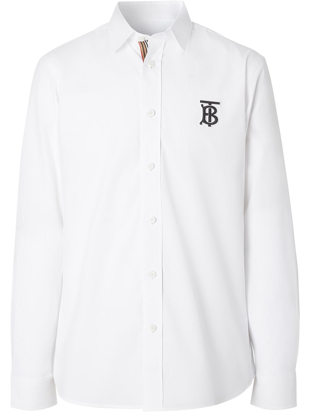 Burberry Embroidered Logo Shirt - Farfetch