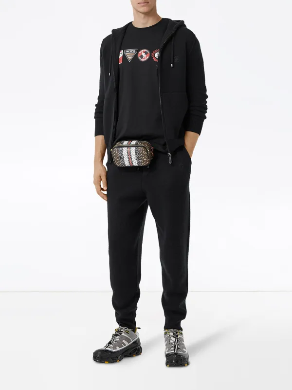 burberry embroidered logo hoodie