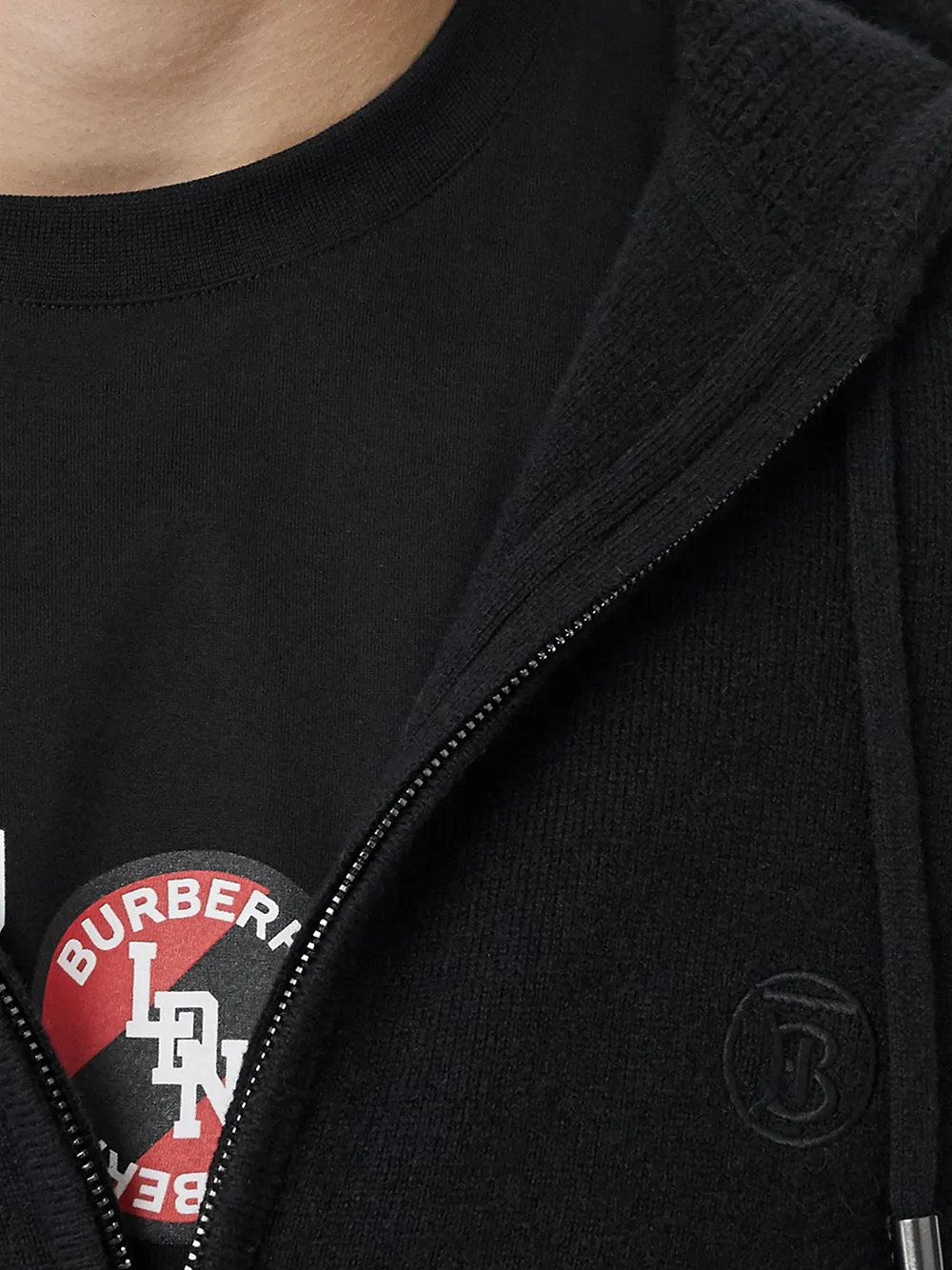 burberry embroidered logo hoodie