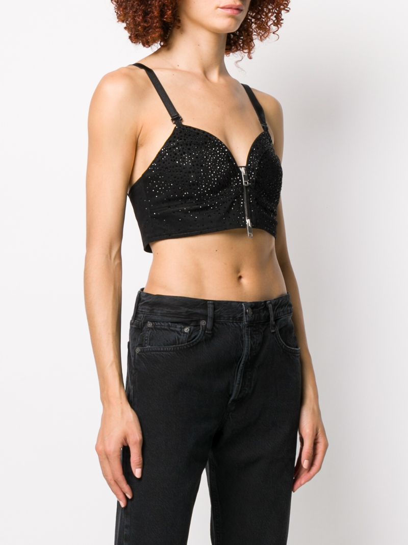 Shop Diesel Verziertes Top In Black