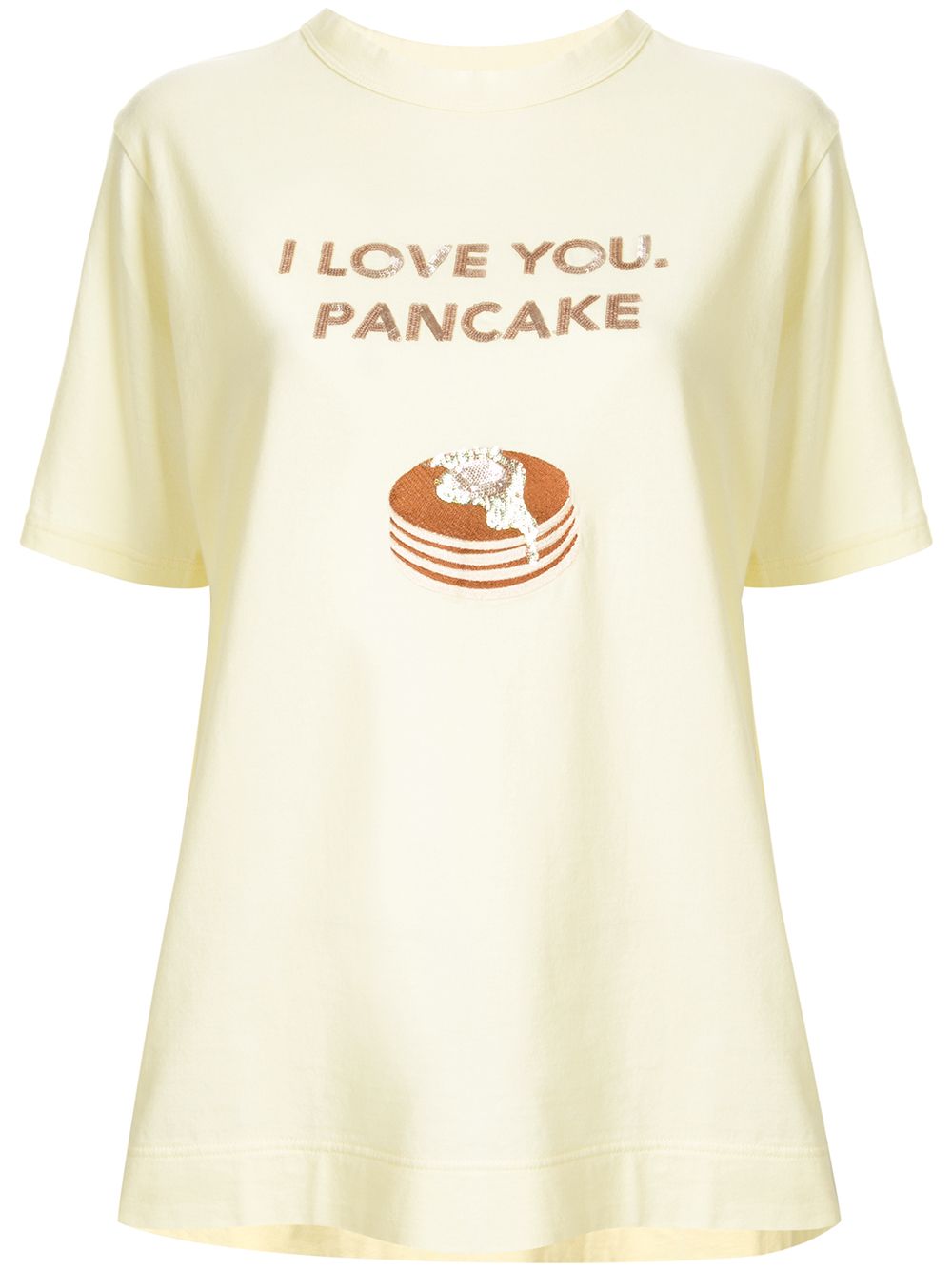 фото Tu es mon trésor "футболка 'i love you, pancake' с пайетками"