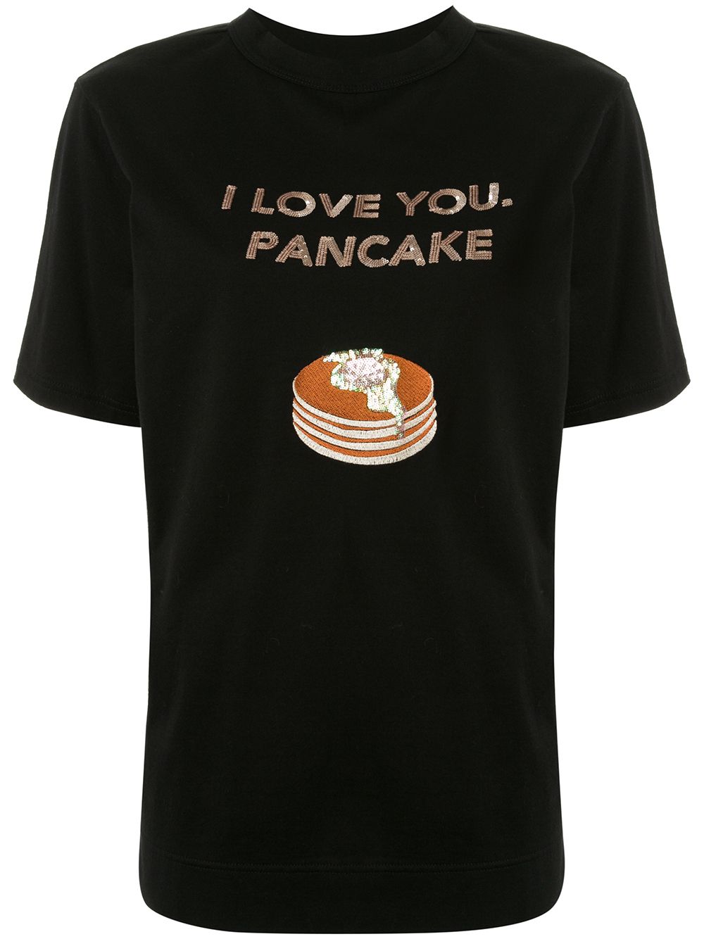 фото Tu es mon trésor "футболка 'i love you, pancake' с пайетками"