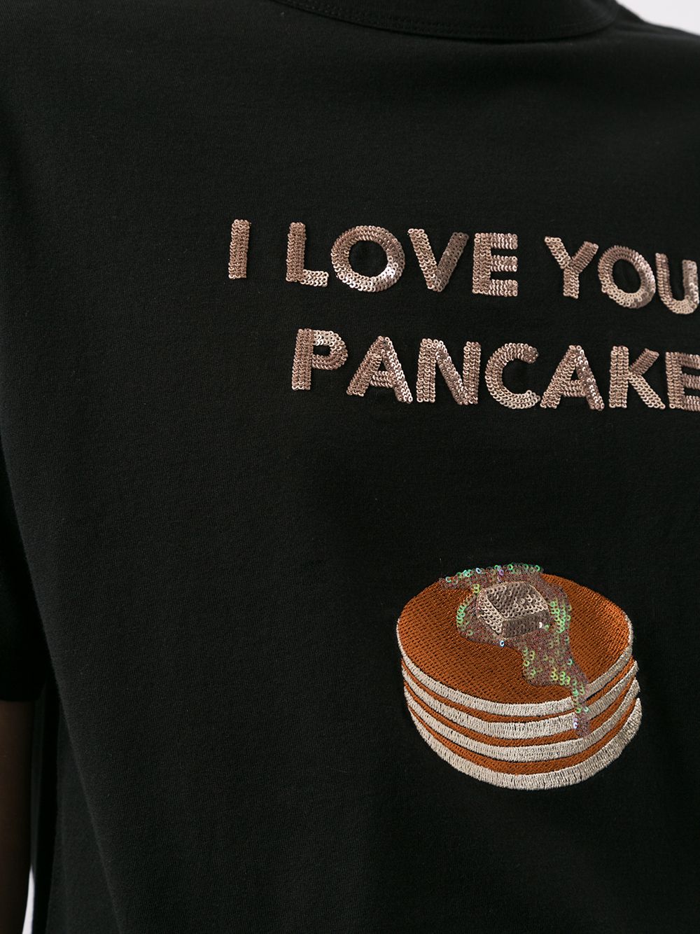 фото Tu es mon trésor "футболка 'i love you, pancake' с пайетками"