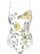 Image 1 of Tory Burch floral-print underwire one-piece