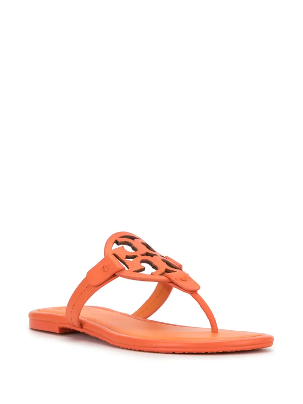 tory burch orange flip flops