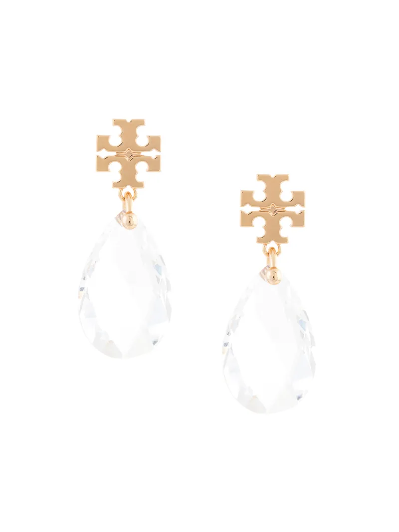 tory burch kira crystal drop earrings