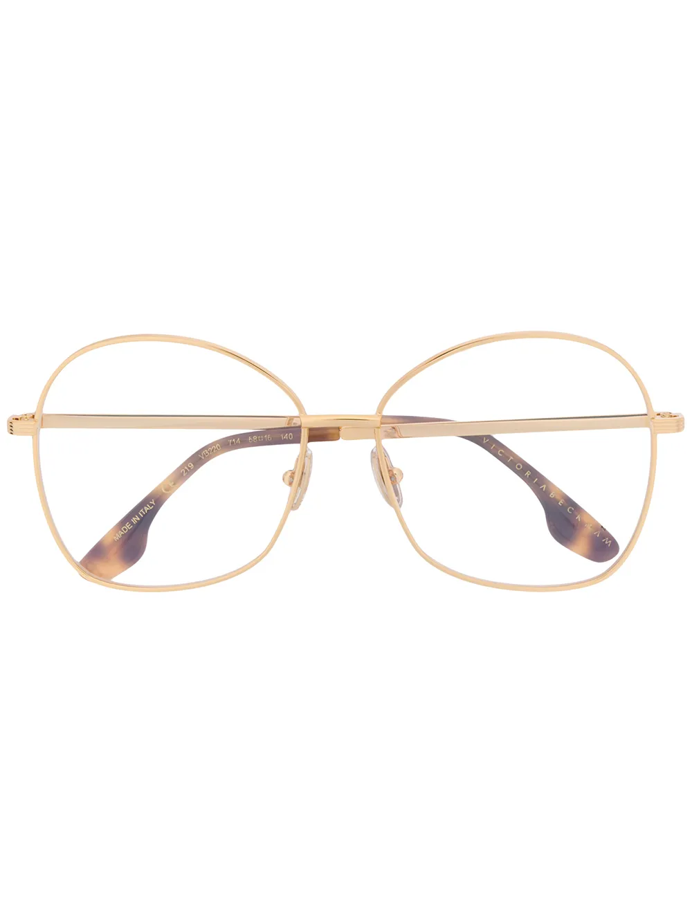 Victoria Beckham Bril met oversized montuur Goud