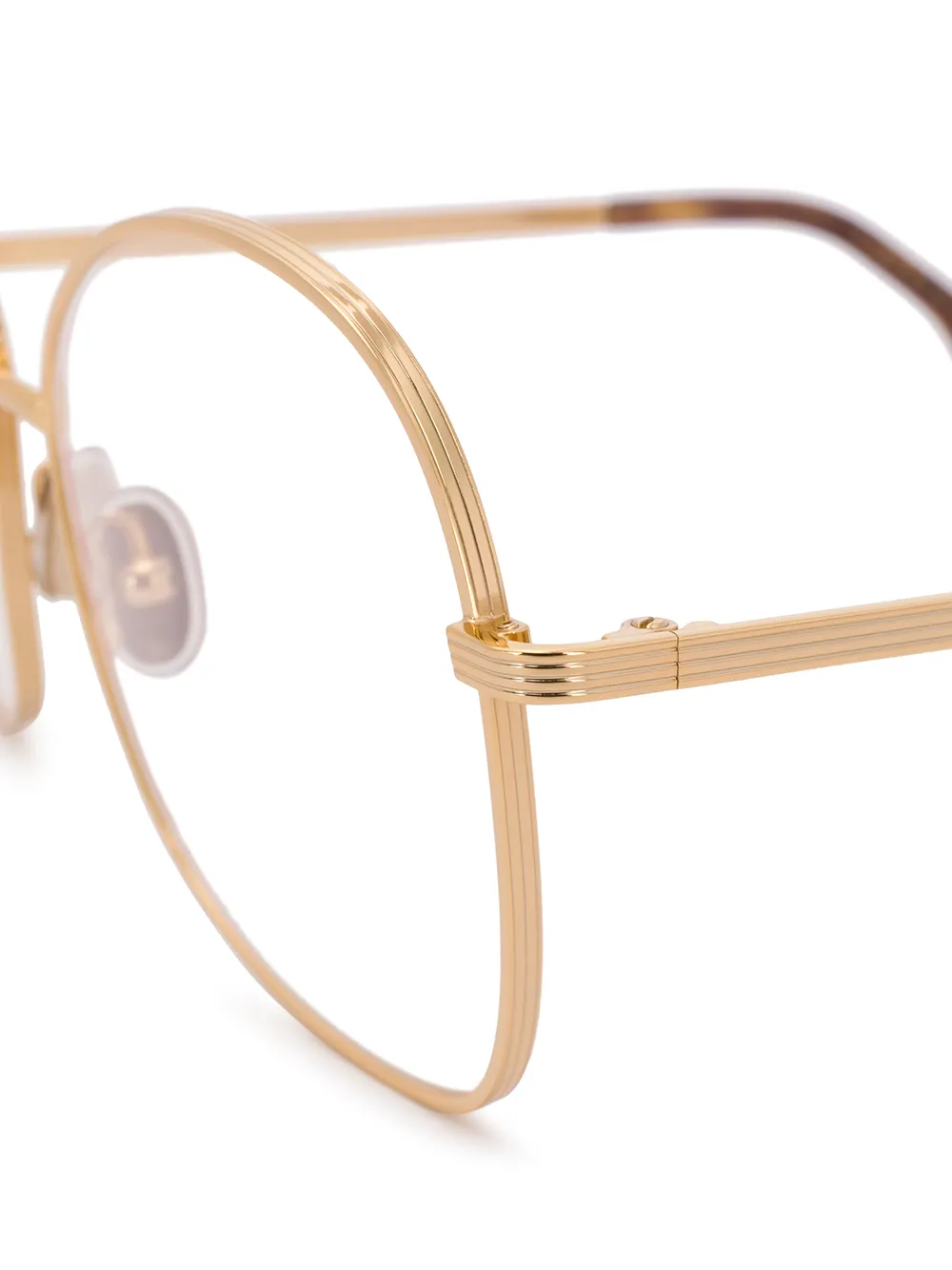 Victoria Beckham Bril met oversized montuur Goud