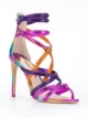Image 2 of Sophia Webster rainbow effect sandals