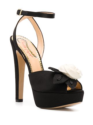 CHARLOTTE OLYMPIA OLF197152B11030 SAF0004 BLACK WHITE Synthetic->Satin展示图