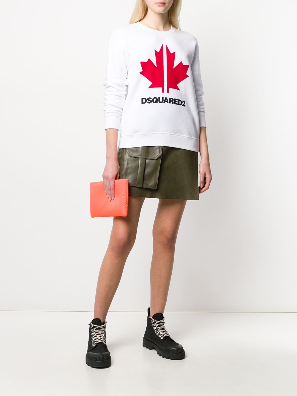 Image 2 of Dsquared2 Maple Leaf logo sweatshirt