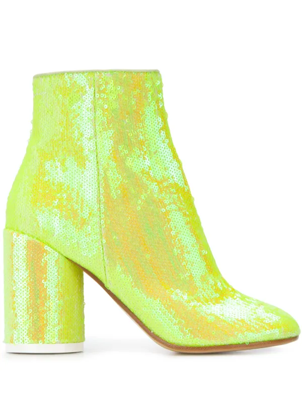 maison margiela paillettes ankle boots