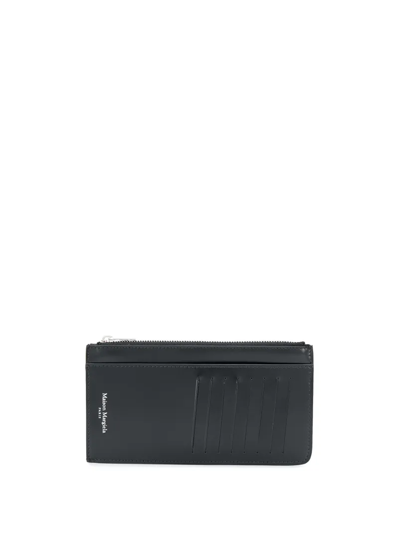 Maison Margiela – four-stitches zipped cardholder – men – Calf Leather – One Size – Black