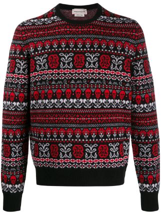 Alexander McQueen Skull Motif Jumper - Farfetch