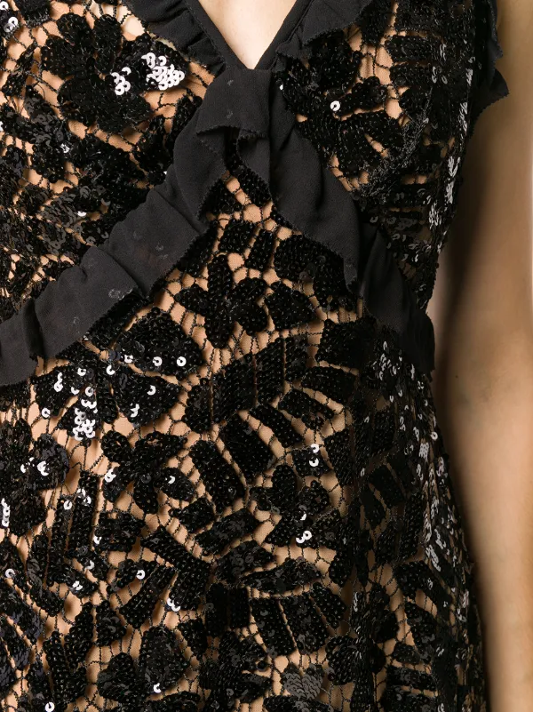 michael kors black lace dress