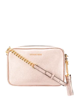 ginny metallic leather crossbody
