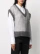 Maison Margiela cropped V-neck knitted vest