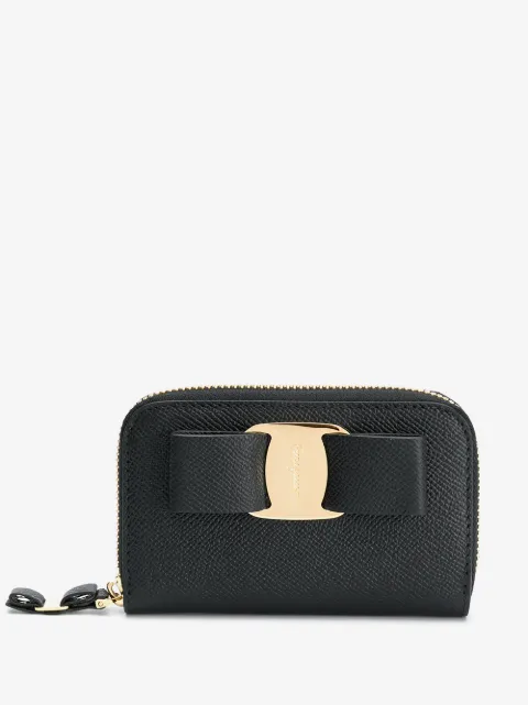 Ferragamo cartera con detalle de moño