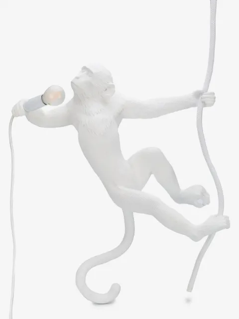 Seletti monkey with rope lamp