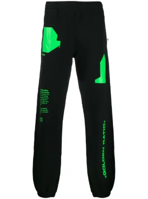 off white sweatpants black