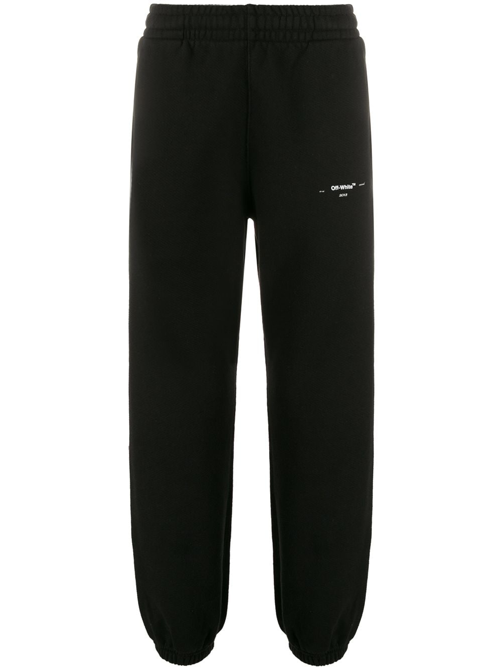 Shop Off-white Logo-print Track Pants In Black