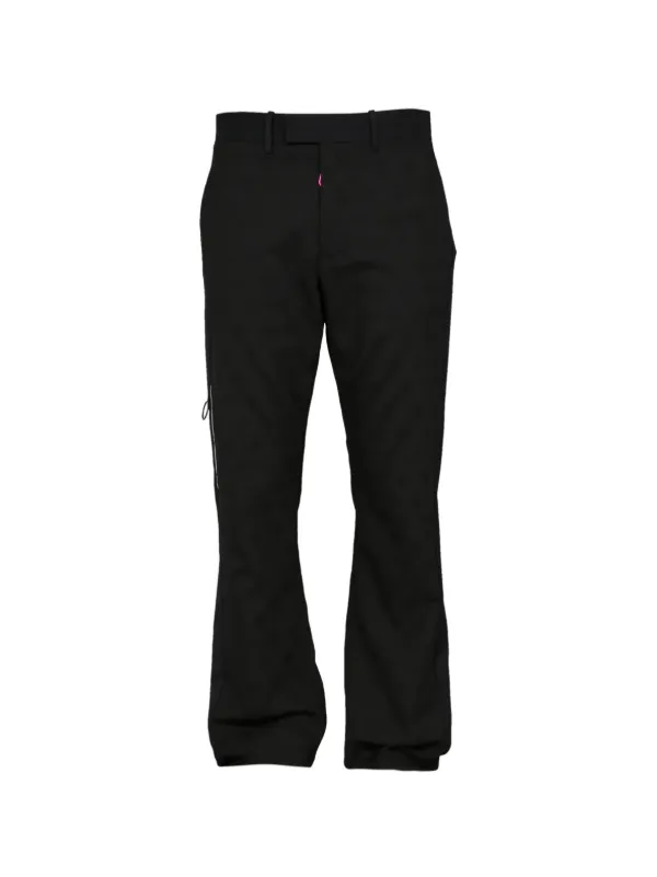 Off-White Logo Tailored Trousers in Black