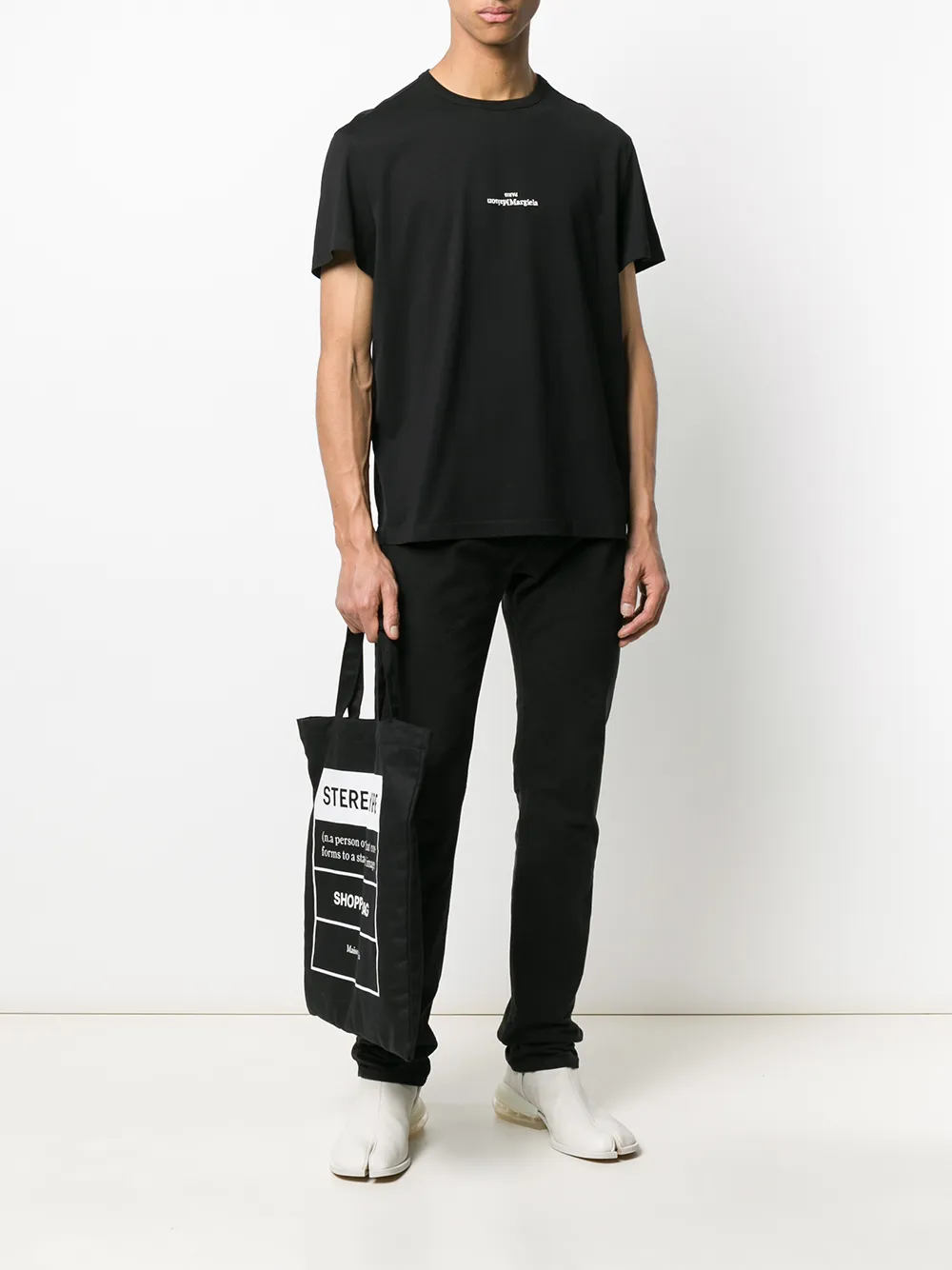 Maison Margiela distorted-logo Cotton T-shirt - Farfetch