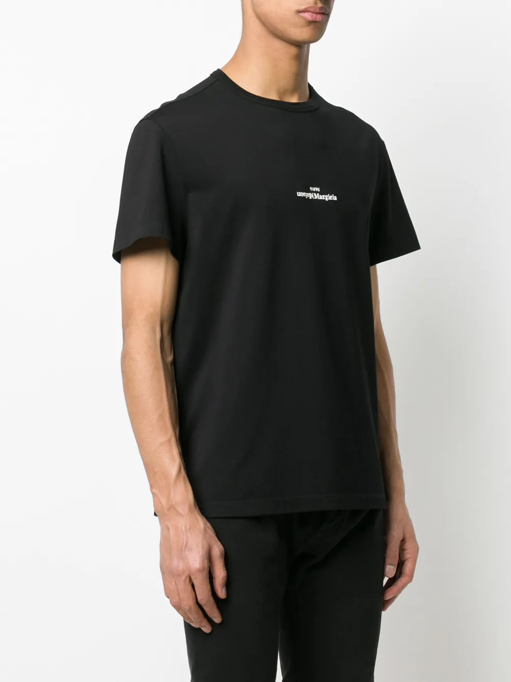 Maison Margiela upside-down Logo crew-neck T-shirt - Farfetch