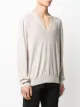 Maison Margiela two-tone V-neck jumper