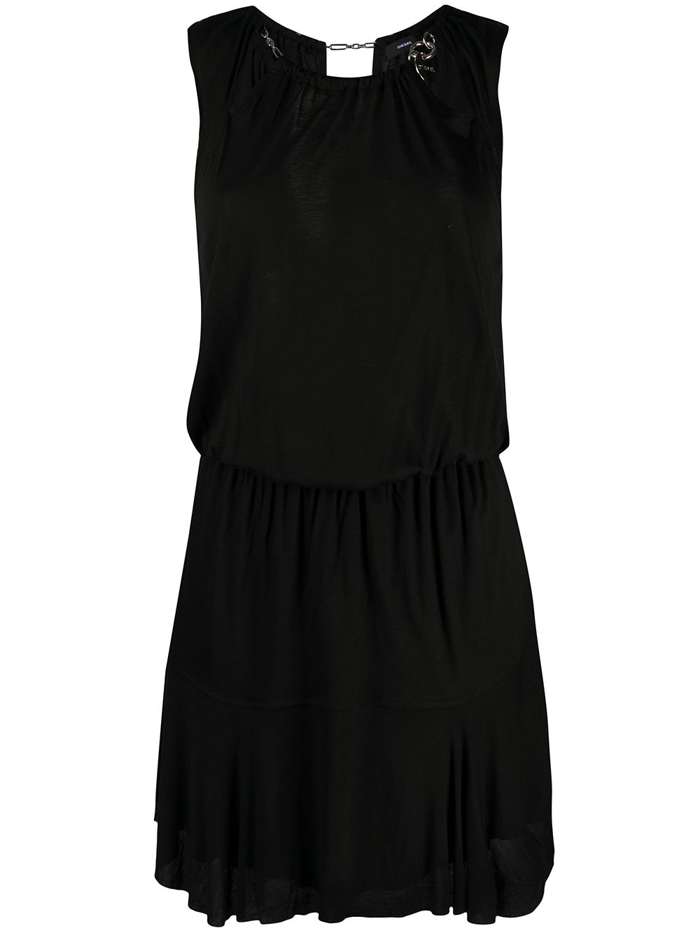 Diesel Chain-neck Dress In Black