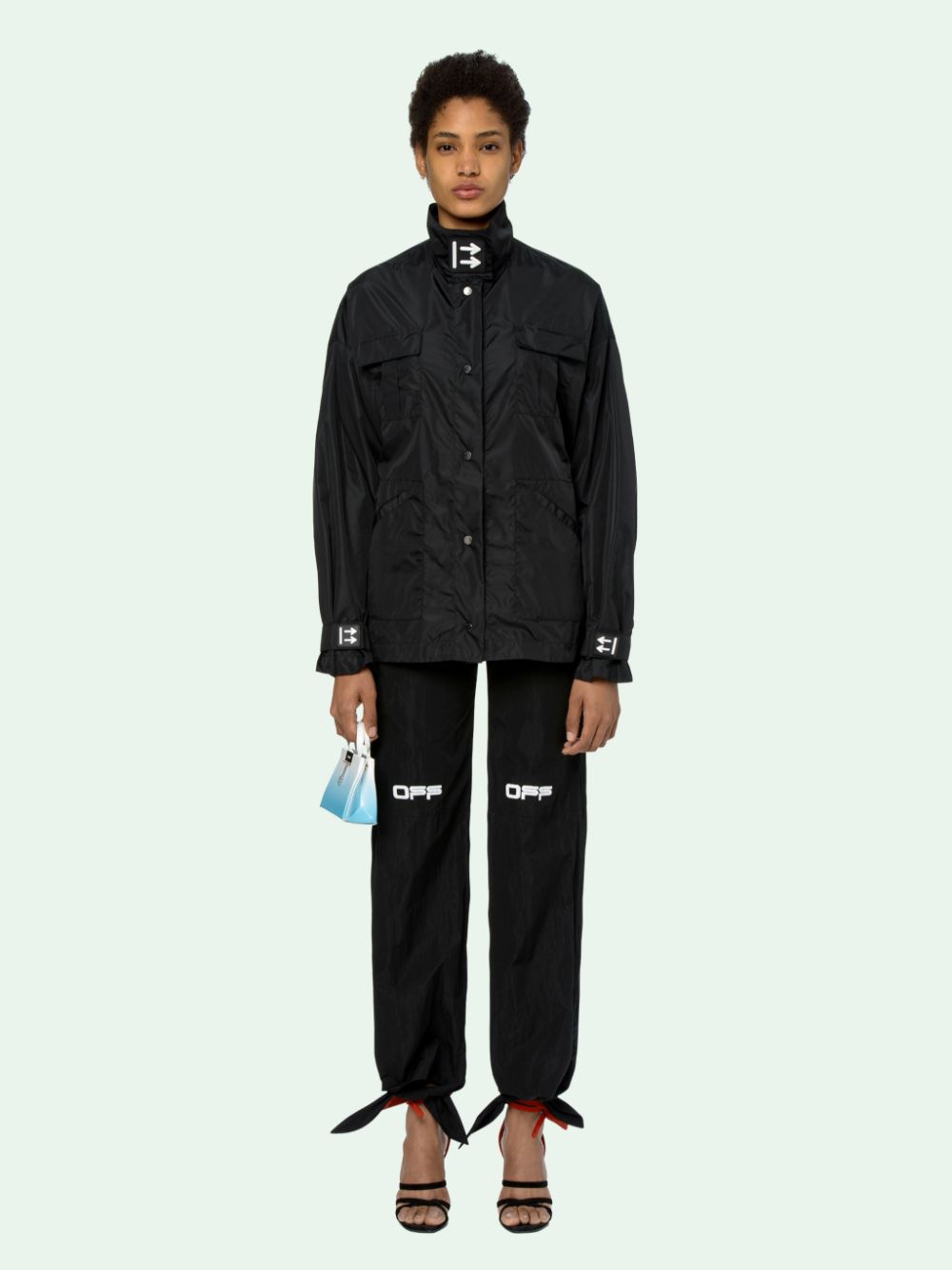 BLACK TRACK COAT in black | Off-White™ Official GB