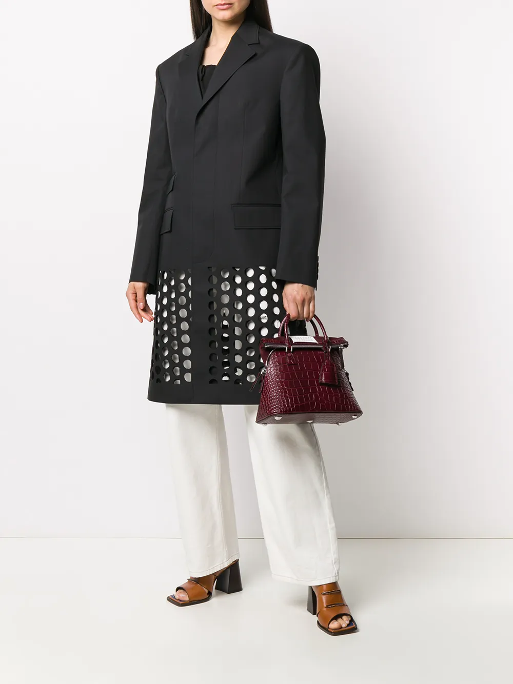 Maison Margiela Punched Hole Coat - Farfetch