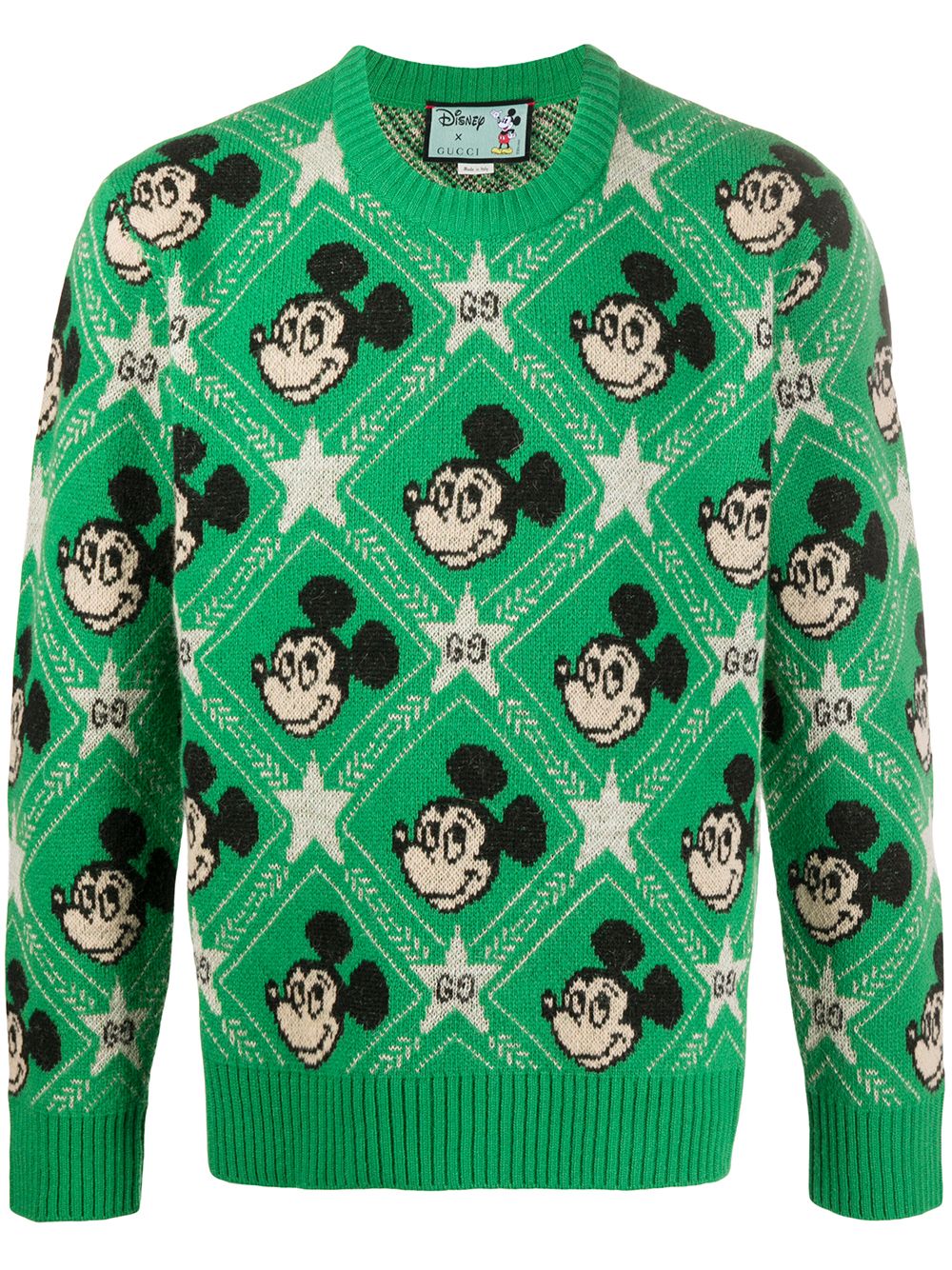 Gucci X Disney Mickey Mouse Jumper In Green