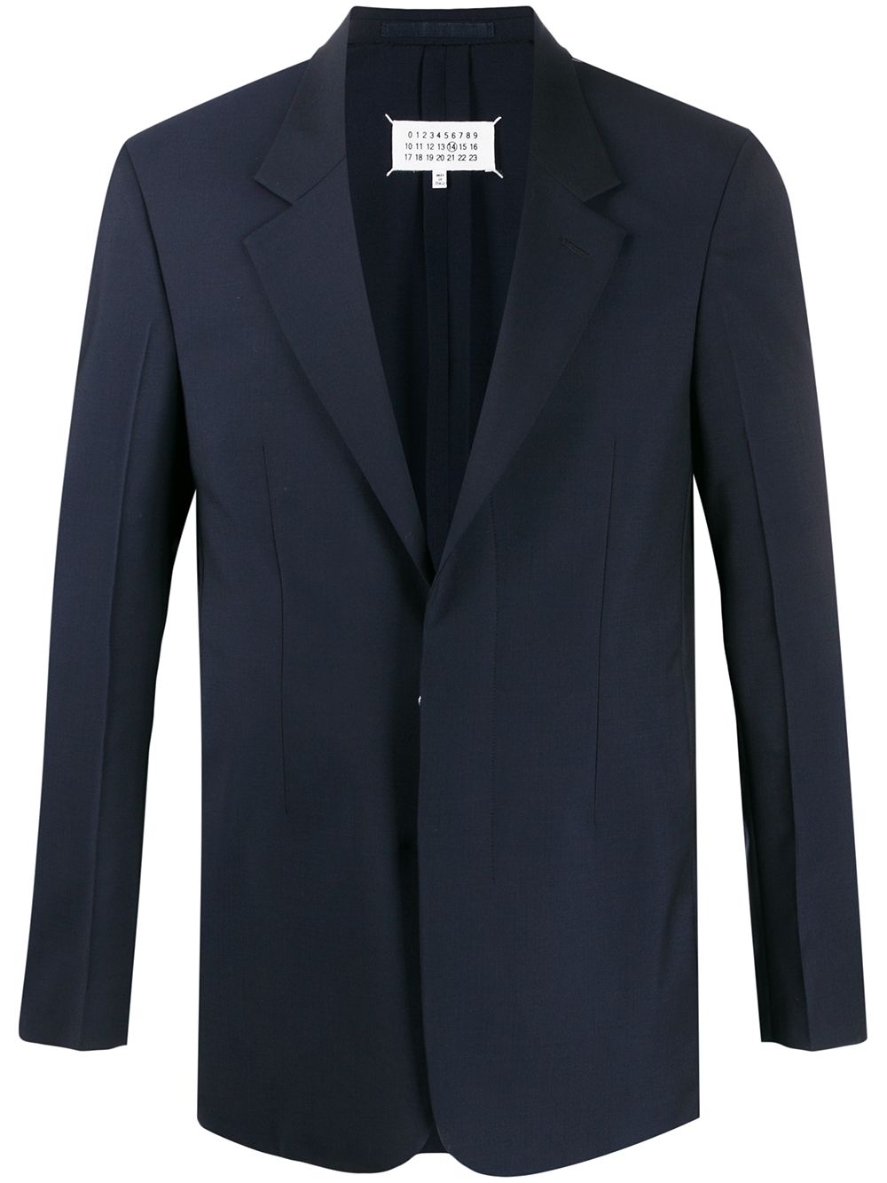 Maison Margiela Single-breasted Fitted Blazer In Blue