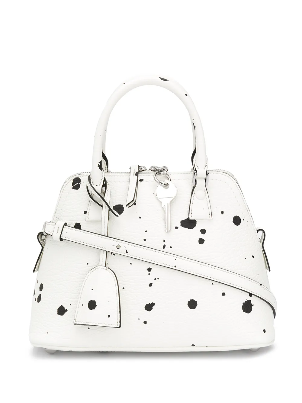 Maison Margiela Mini 5ac Paint-splatter Tote Bag In White | ModeSens 