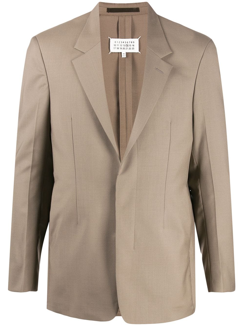 Maison Margiela Single-breasted Fitted Blazer In Neutrals