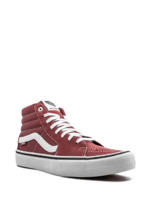 All maroon high top vans discount
