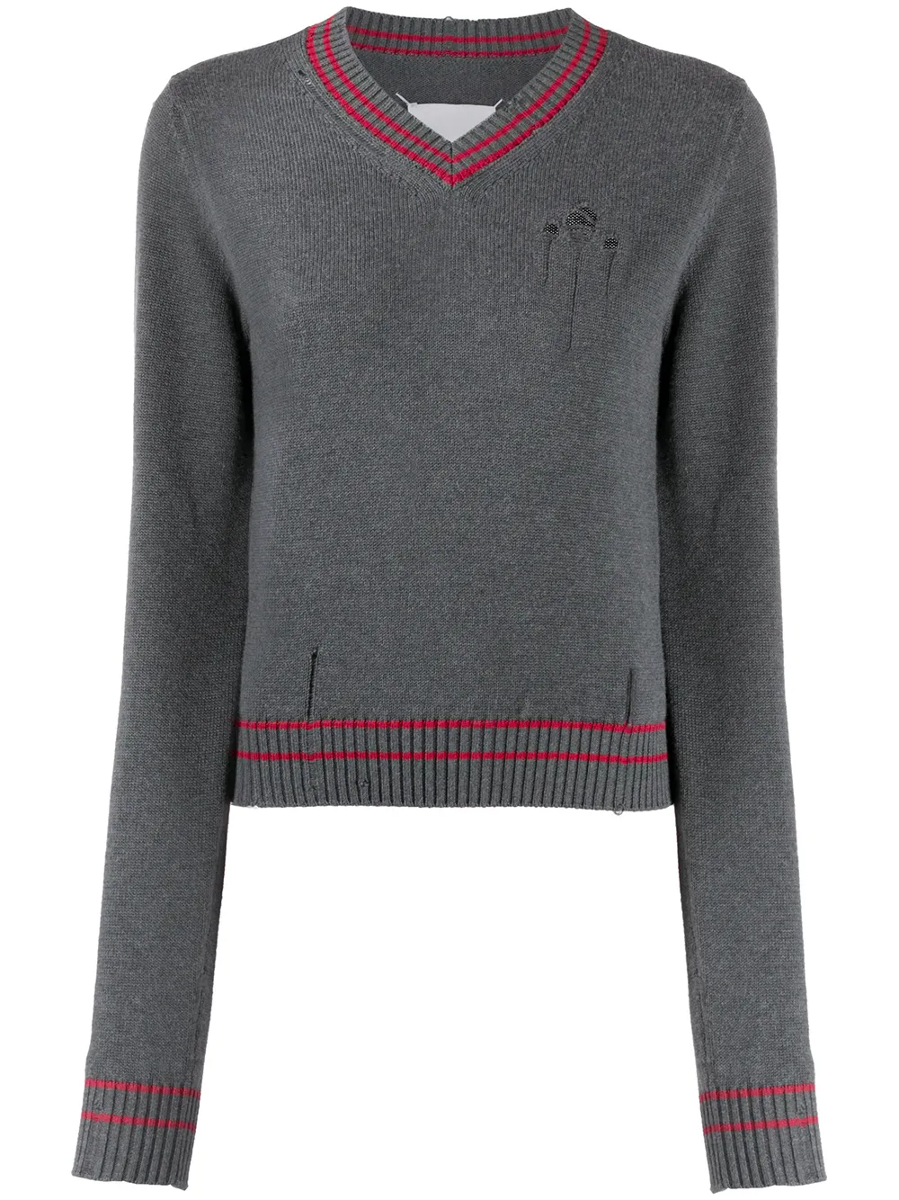 Maison Margiela Pullover Mit V-Ausschnitt aRhan JuzW7 Maison Margiela Pullover Mit V-Ausschnitt aRhan JuzW7