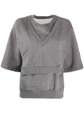 MM6 Maison Margiela layered top - Grey