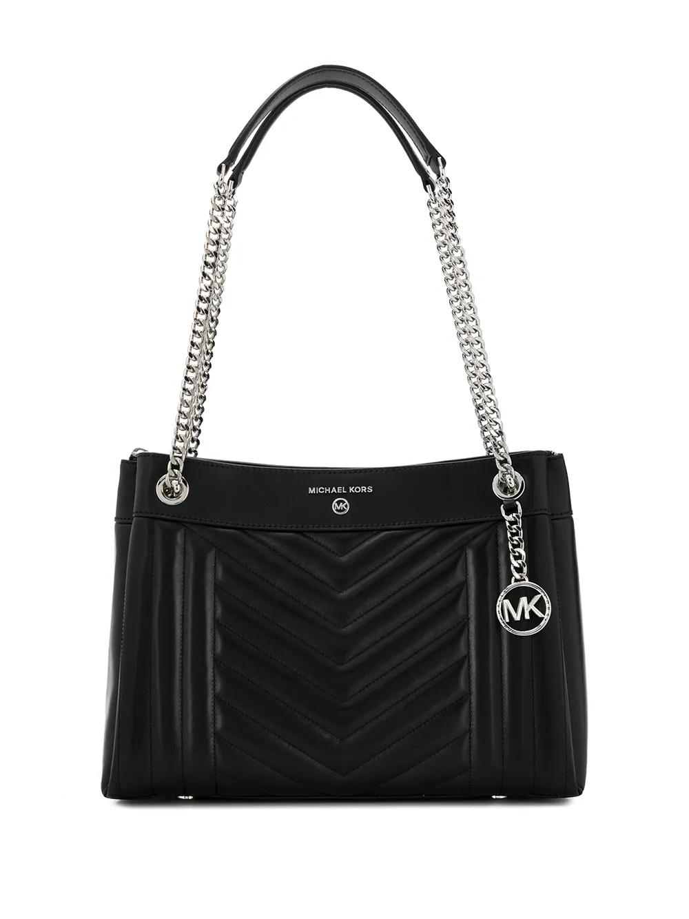 Michael Michael Kors Susan Medium Quilted Shoulder Bag In Black ModeSens