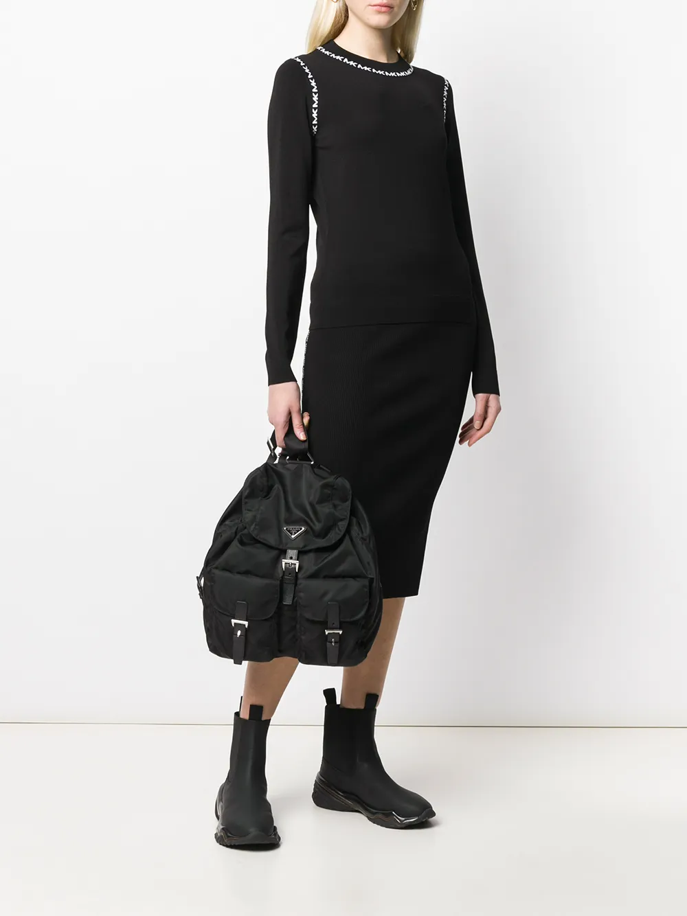 Michael Michael Kors logo stripe jumper | Knitted Sweaters | Image 2