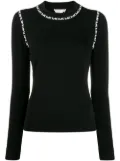 Michael Michael Kors logo stripe jumper - Black