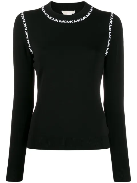 Michael Michael Kors logo stripe jumper