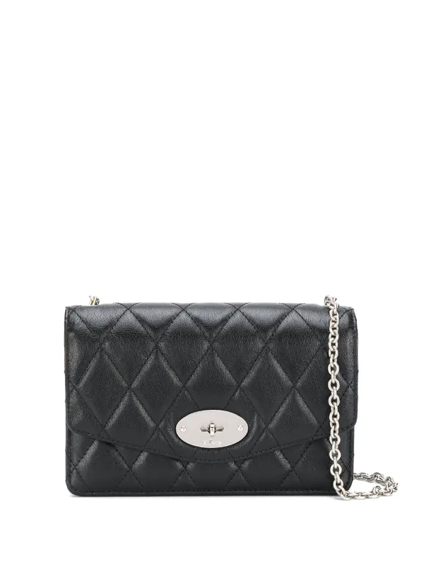 mulberry quilted darley black