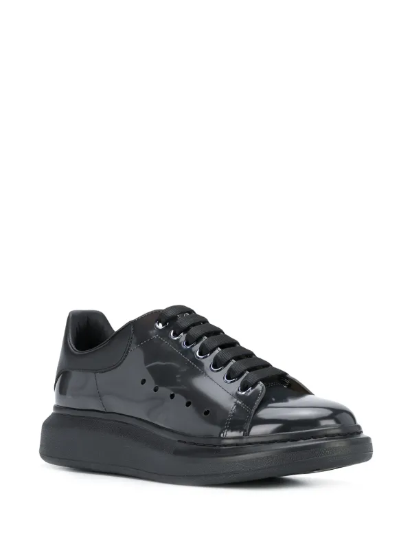 black shiny alexander mcqueen's