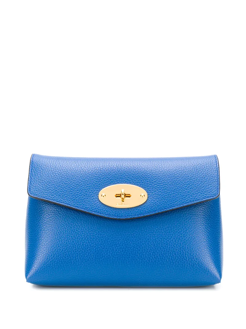 Click to view more detailed imagery on our partner's website Mulberry Darley Small Cosmetic Pouch In Blue
